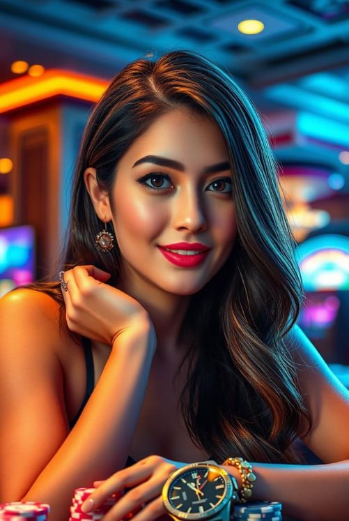 Suasana meja Live Casino deda55 dengan dealer profesional siaran langsung HD